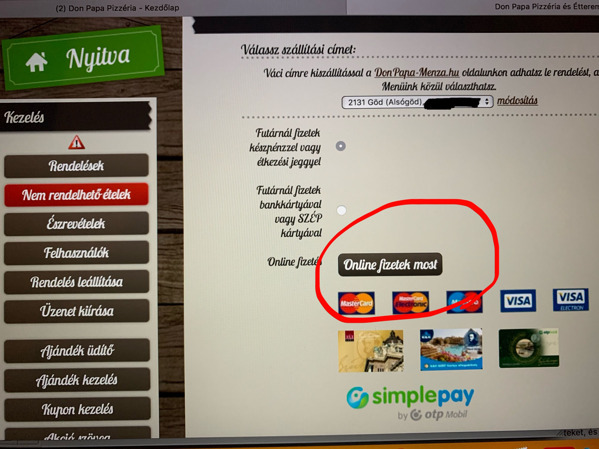 Online fizetés már 5 éve
