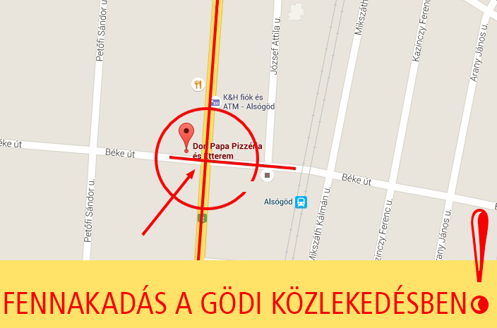 Fennakadások várhatók a gödi forgalomban csütörtökön