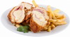 Cordon bleu hasábburgonyával