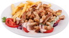 Serpenyős gyros tál csirkemellből