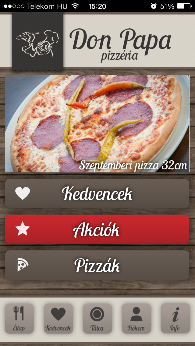 Pizzarendelés mobilról Gödön, Dunakeszin, Sződligeten a Don Papától